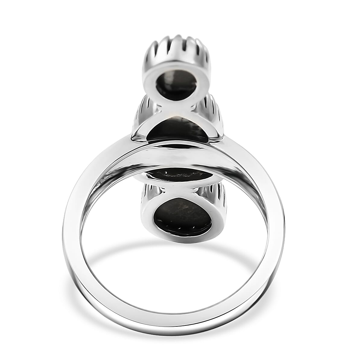 D'Joy Artisan Crafted Premium White Buffalo 5.60 ctw Ring in Sterling Silver (Size 10.0)