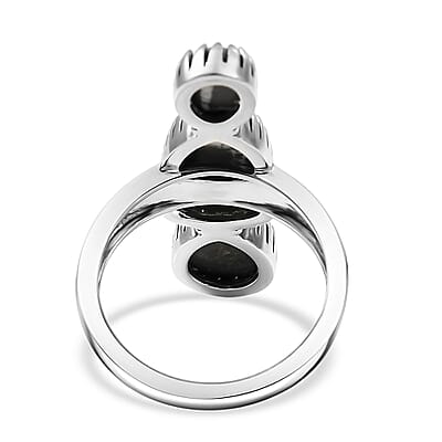 D'Joy Artisan Crafted Premium White Buffalo 5.60 ctw Ring in Sterling Silver (Size 10.0)