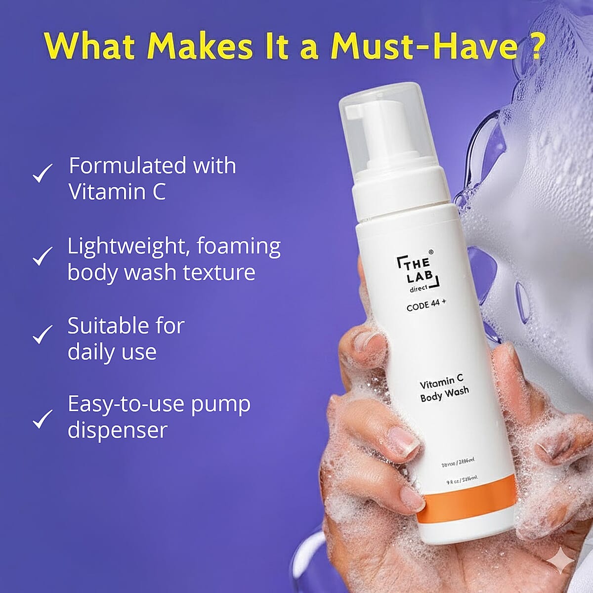 The Lab Direct Vitamin C Body Wash (9oz) Made in US (Ships in 5-7 Business Days) image number 4