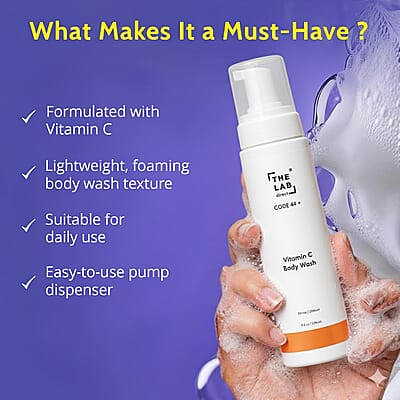 The Lab Direct Vitamin C Foaming Body Wash (9oz) Made in US