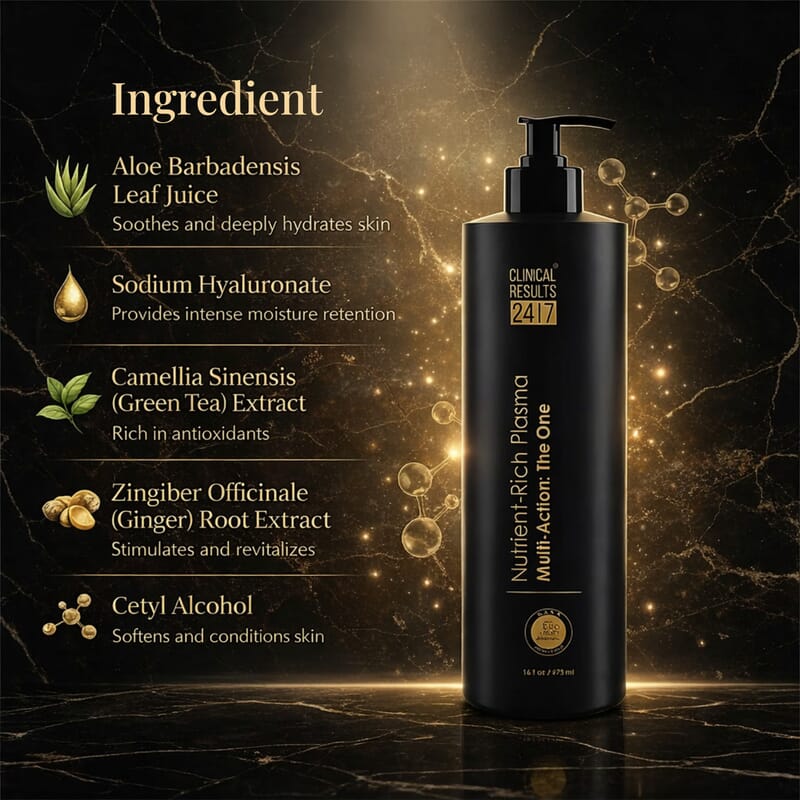Clinical Results 24/7 Nutrient-Rich Plasma Multi-Action: The One (16oz) Made in US