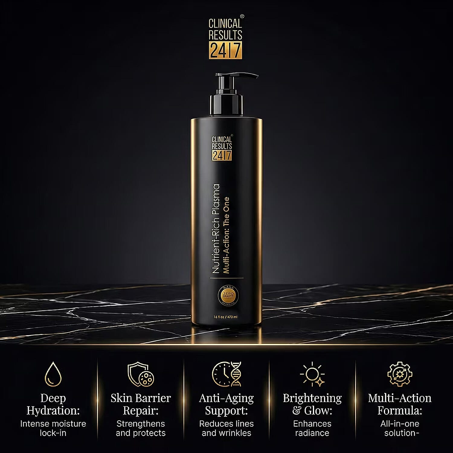 Clinical Results 24/7 Nutrient-Rich Plasma Multi-Action: The One (16oz) Made in US (Ships in 3-5 Days)