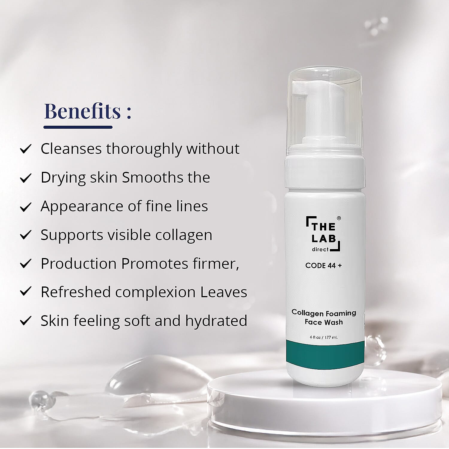 The Lab Direct Code 44 Collagen Face Wash