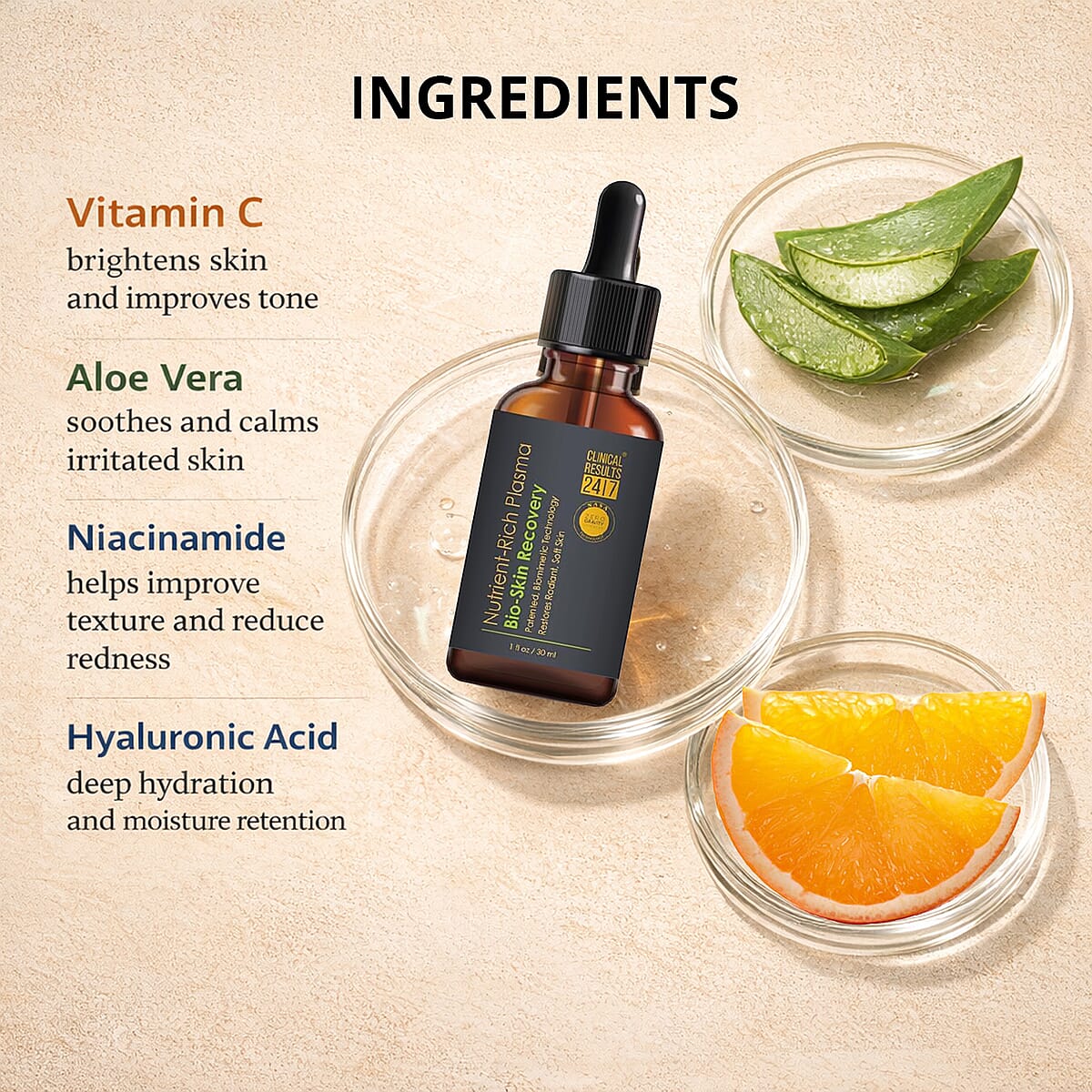 Clinical Results 24/7 Nutrient-Rich Plasma BioSkin Recovery 1oz image number 3