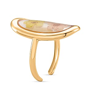 Resin Ring (Adjustable) in ION Plated YG Stainless Steel