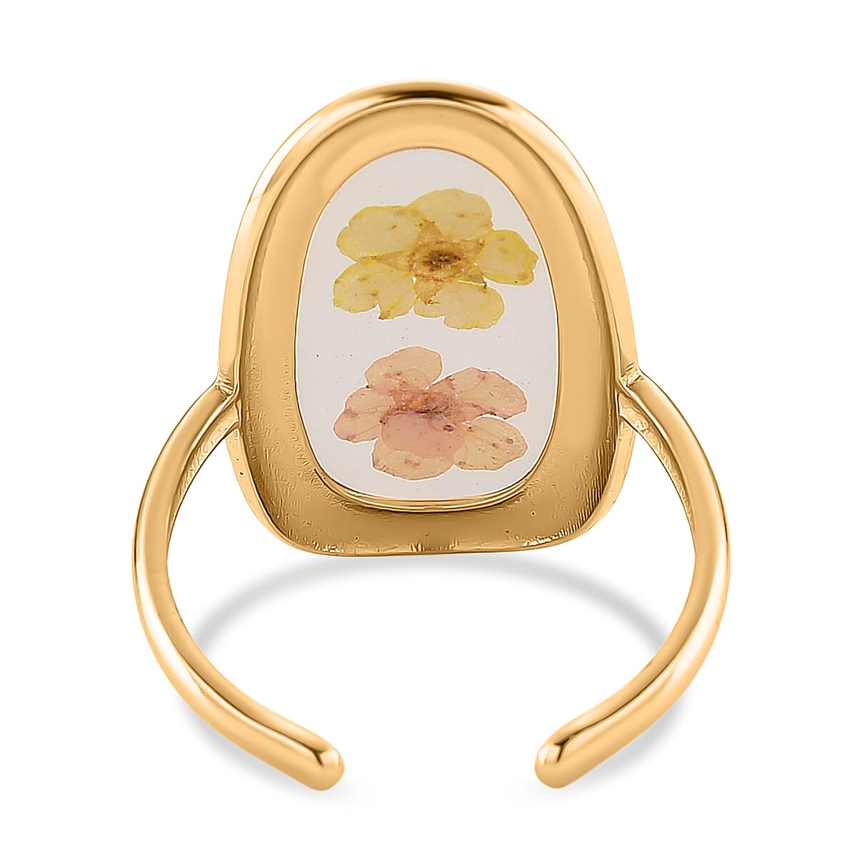 Resin Ring (Adjustable) in ION Plated YG Stainless Steel