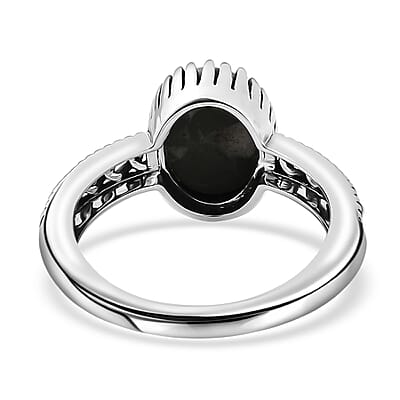 D'Joy Artisan Crafted Premium White Buffalo 2.80 ctw Ring in Sterling Silver (Size 10.0)