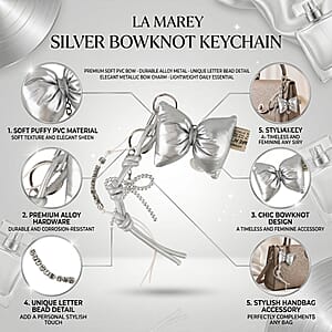 La Marey Sliver Bowknot Keychain