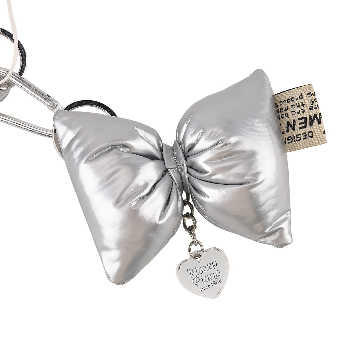 La Marey Sliver Bowknot Keychain image number 4