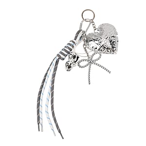 La Marey Sliver Loving Heart Keychain