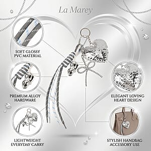 La Marey Sliver Loving Heart Keychain