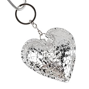 La Marey Sliver Loving Heart Keychain