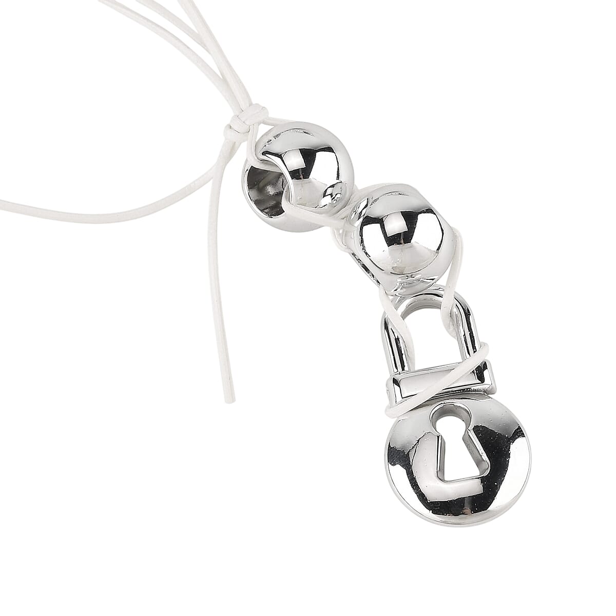 La Marey Sliver Loving Heart Keychain image number 4