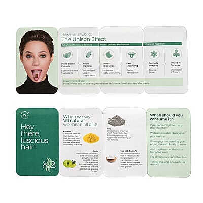 Wellbeing Nutrition Melts Into Hair Fall Control Keranat + Zinc - Tropical Strawberry