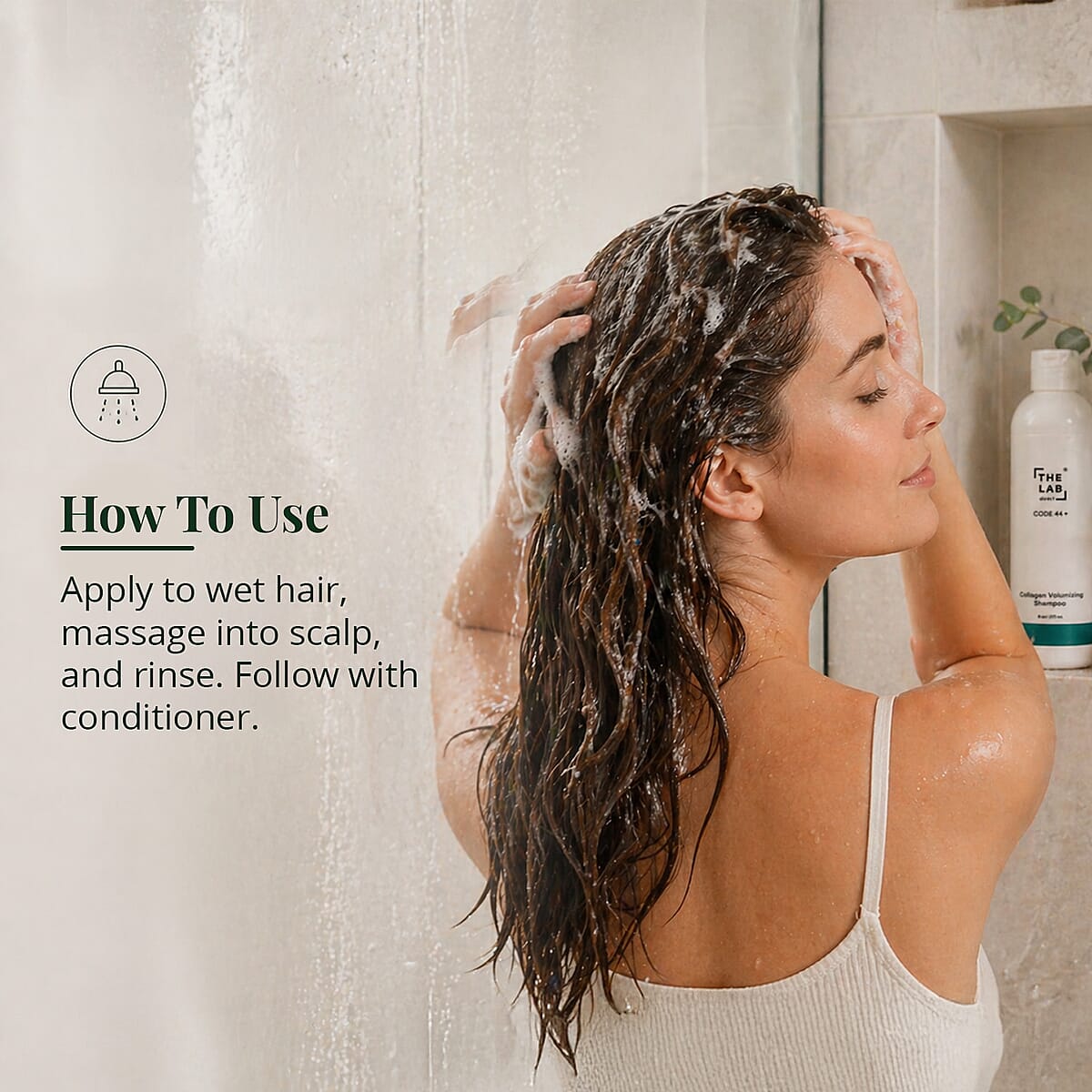 The Lab Direct Code 44 Collagen Volumizing Shampoo (8oz) Made in US image number 5