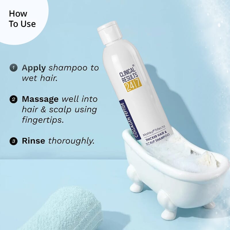 Clinical Results 24/7 Matrixyl Trifecta Thicker Hair & Scalp Shampoo (8oz) Made in US
