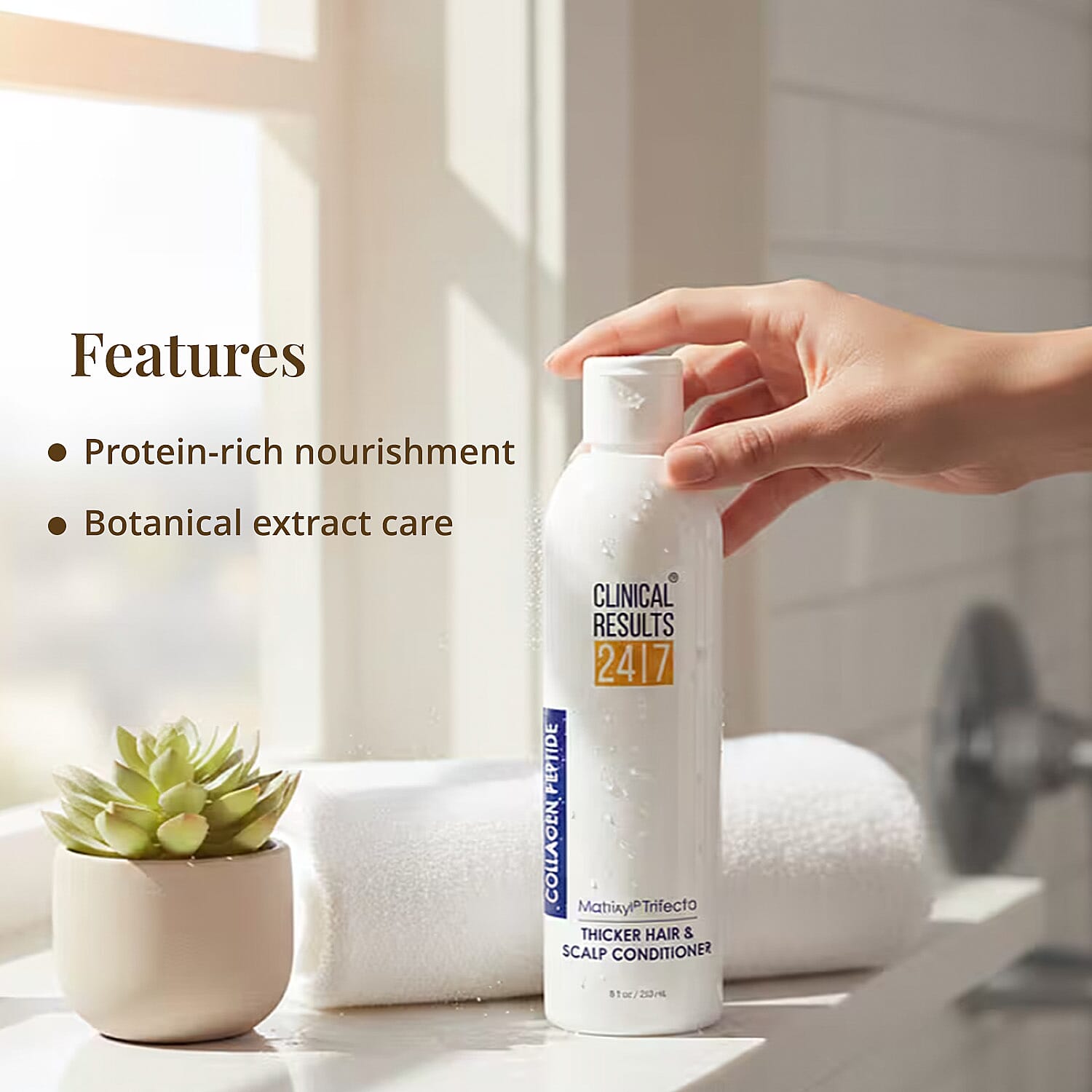 Clinical Results 24/7 Matrixyl Trifecta Thicker Hair & Scalp Conditioner (8oz) Made in US