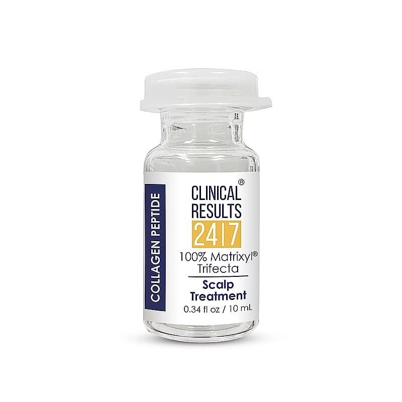 Clinical Results 24/7 Matrixyl Trifecta Collagen Peptide Scalp Treatment Vials with Micro-Needling Applicator (4x .34oz) Made in US