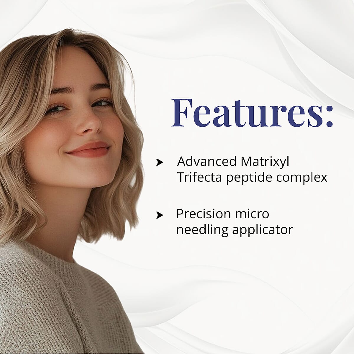 Clinical Results 24/7 Matrixyl Trifecta Collagen Peptide Scalp Treatment Vials with Micro-Needling Applicator (4x .34oz) Made in US (Del. in 5-7 Days) image number 3