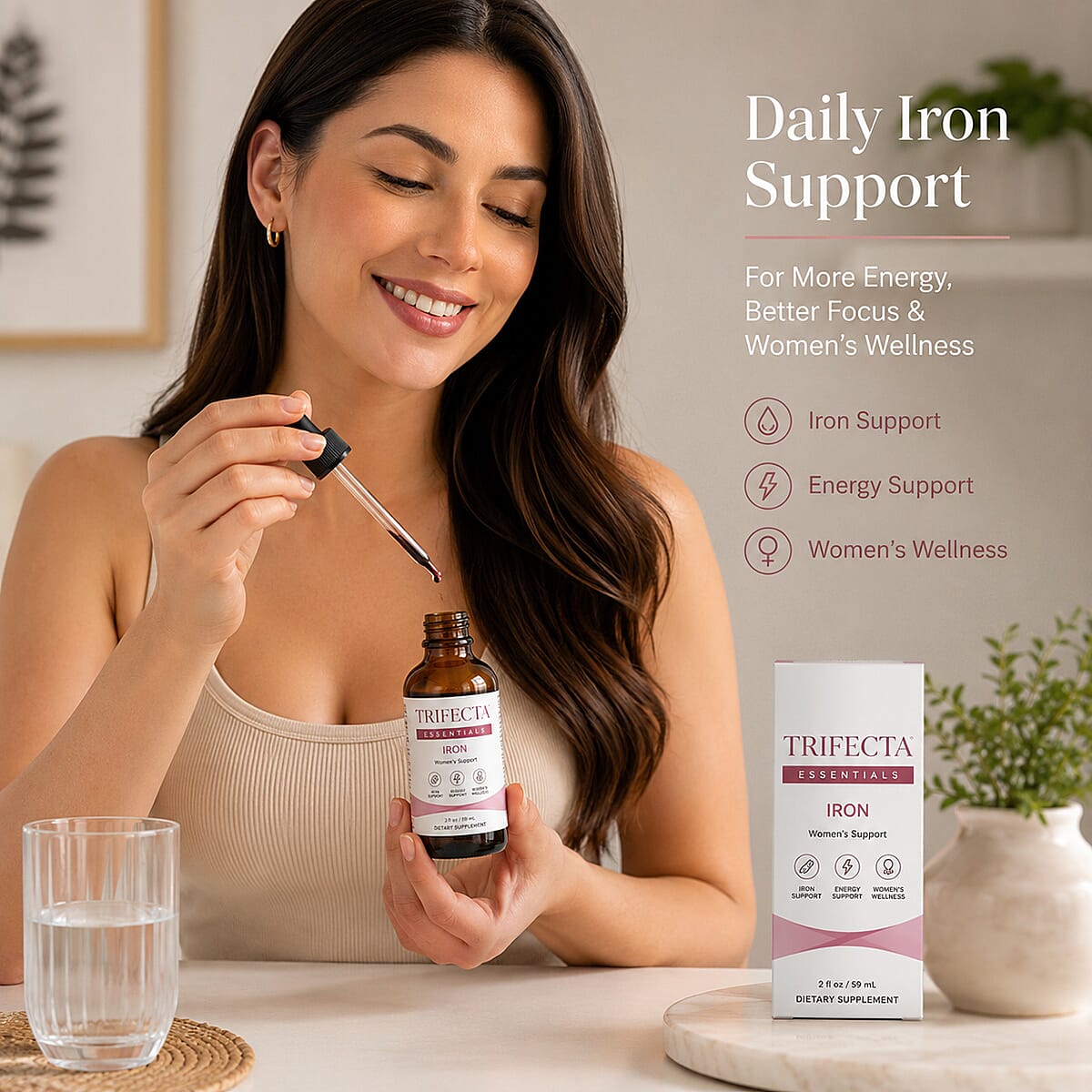 Trifecta Essentials Iron Woman's Support 2oz (Ships in 5-7 Days) Made in USA