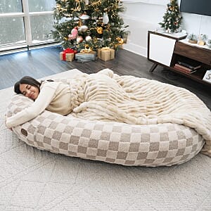 Plufl Human Dog Bed -Checkered