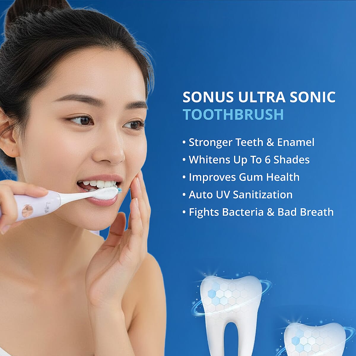 Sonus Electric Toothbrush - Purple (Lifetime Warranty) image number 2