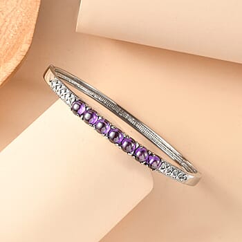 Simulated Amethyst Color Diamond / 6.5 Inches - Product card gallery slide 2 (10197489484089)