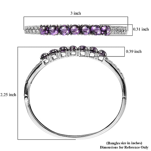 Simulated Amethyst Color Diamond / 6.5 Inches - Product card gallery slide 4 (10197489484089)