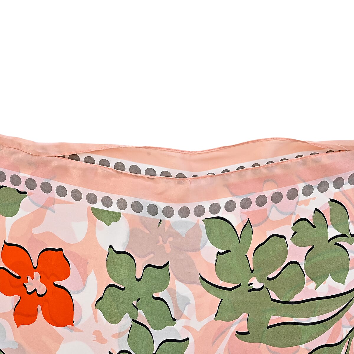 La Marey Orange Silk Feeling Kaftan image number 3