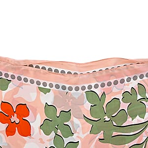 La Marey Orange Silk Feeling Kaftan