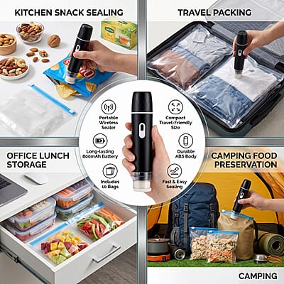 Livmore Black Sealed Packaging Machine with 10 Bags