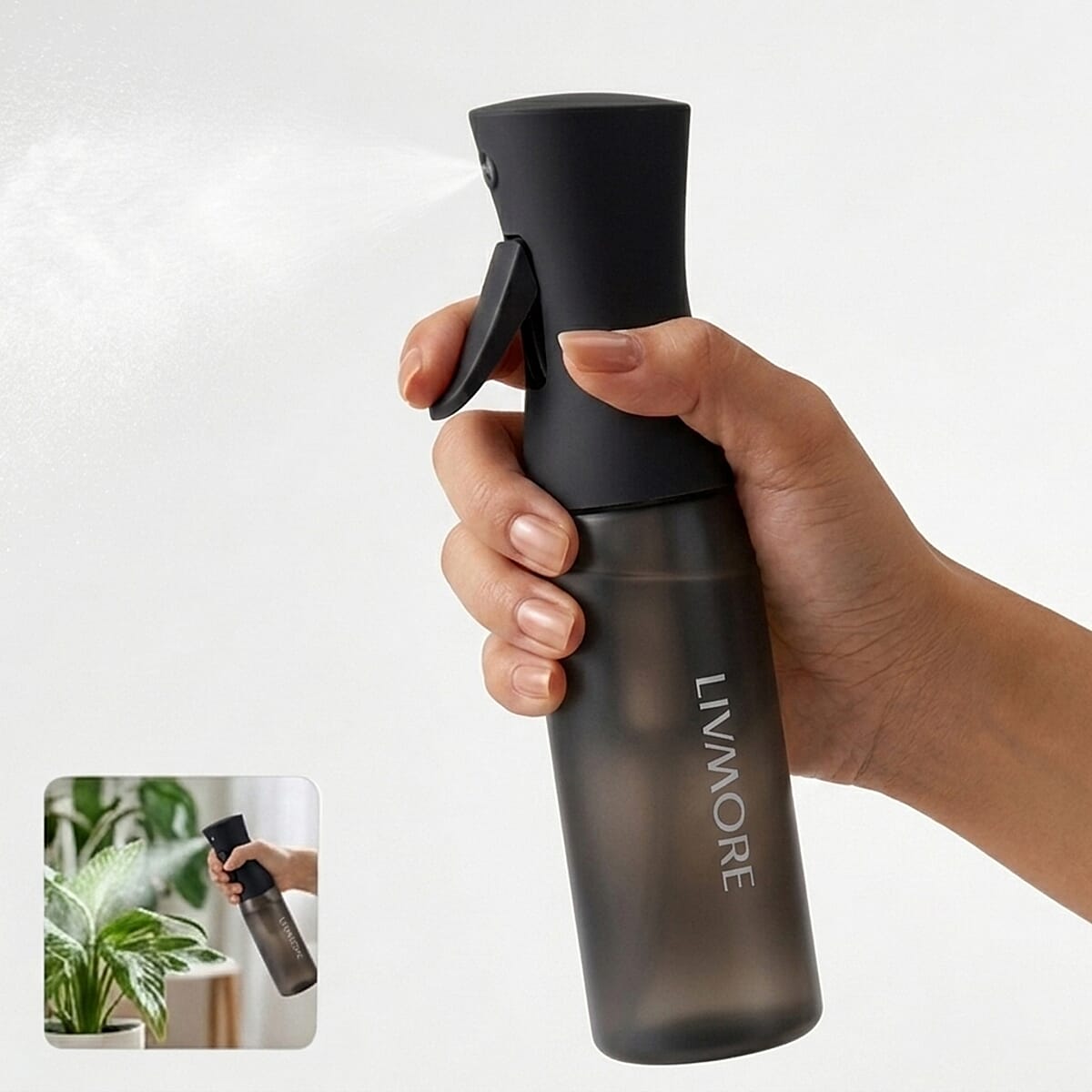 Livmore Continuous Spray Bottle - Black image number 2