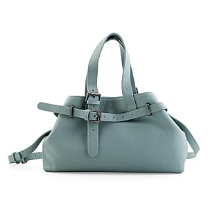La Marey Light Blue Genuine Leather Crossbody Bag