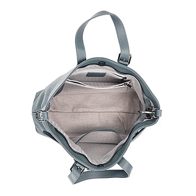La Marey Light Blue Genuine Leather Crossbody Bag