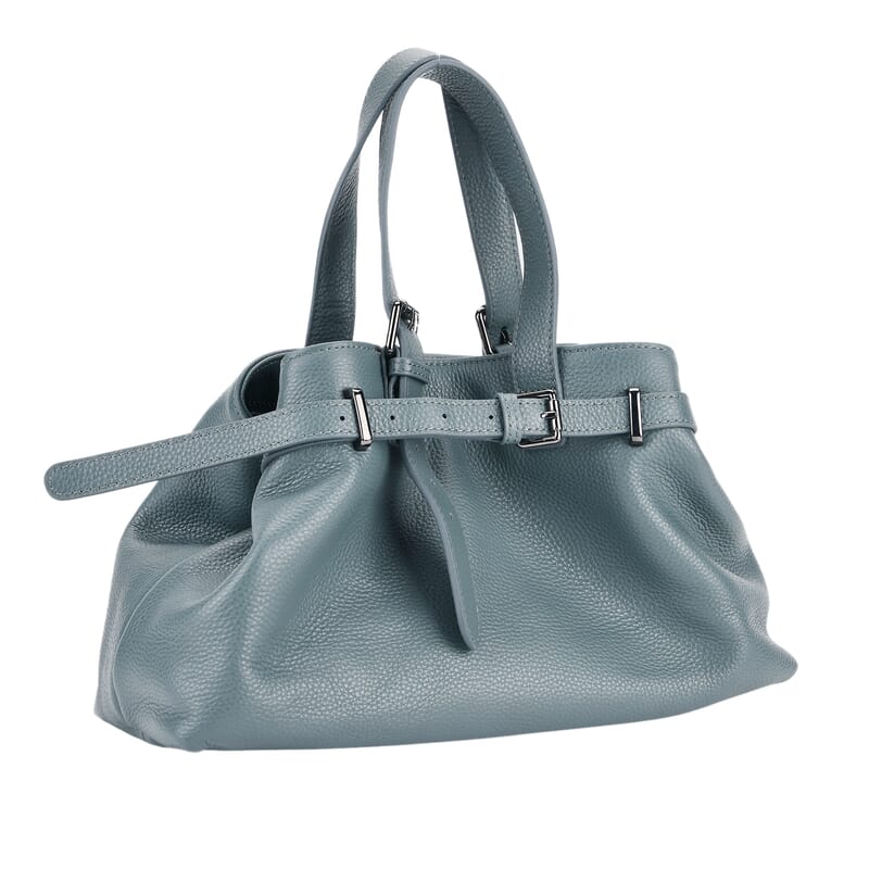 La Marey Light Blue Genuine Leather Crossbody Bag