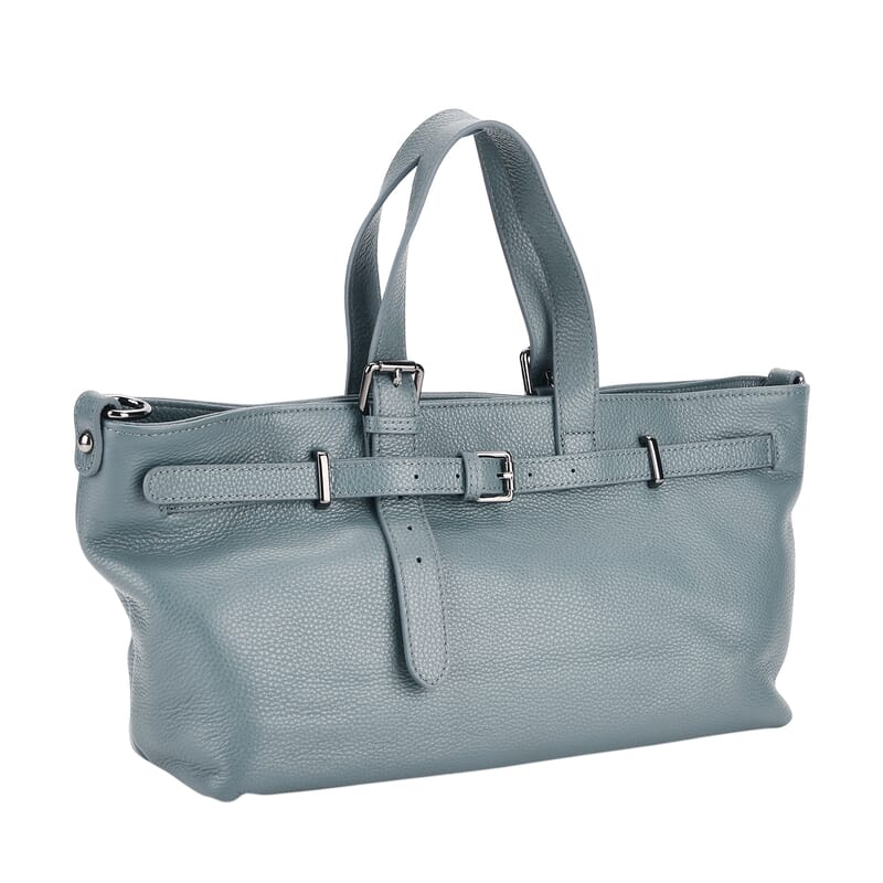 La Marey Light Blue Genuine Leather Crossbody Bag