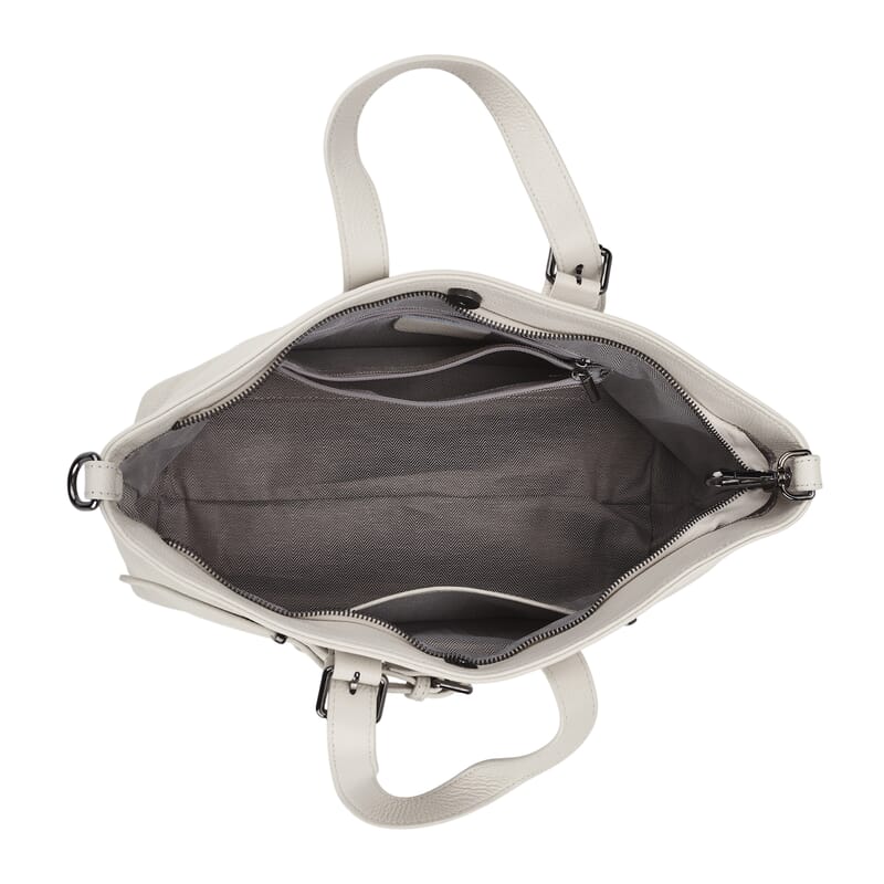 La Marey White Genuine Leather Crossbody Bag