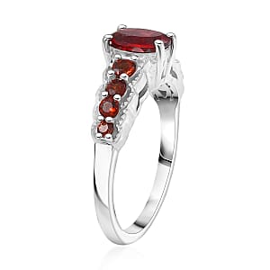 EverTrue Mozambique Garnet Ring in Platinum Bond (Size 10.0) 1.35 ctw