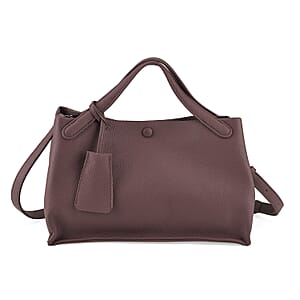 La Marey Light Purple Genuine Leather Crossbody Bag