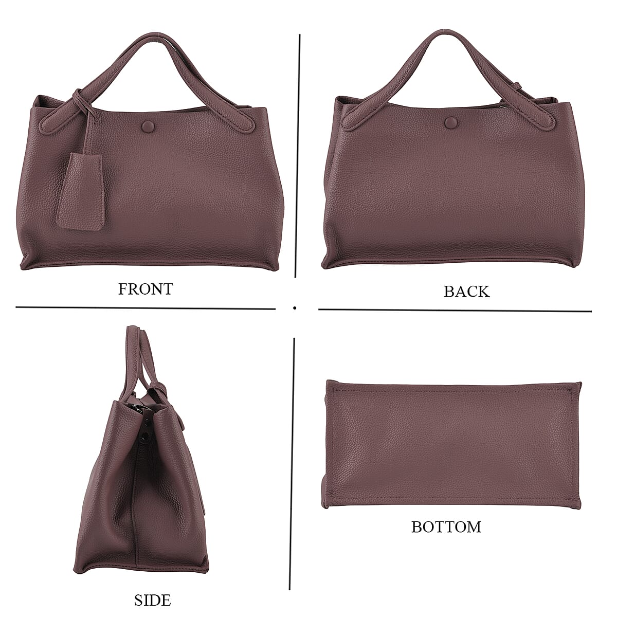 La Marey Light Purple Genuine Leather Crossbody Bag image number 3