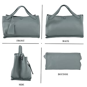 La Marey Light Blue Genuine Leather Crossbody Bag