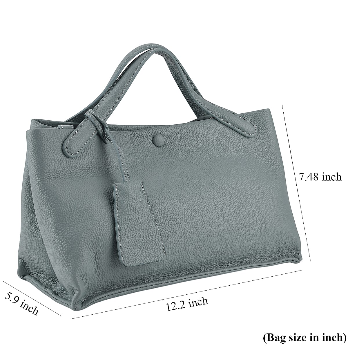La Marey Light Blue Genuine Leather Crossbody Bag image number 5