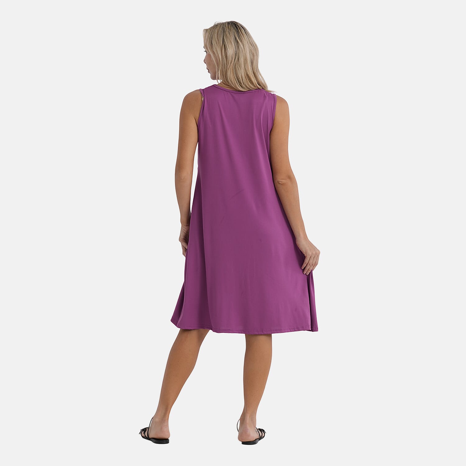 La Marey Purple Midi Lounge Dress - One Size Fits Most