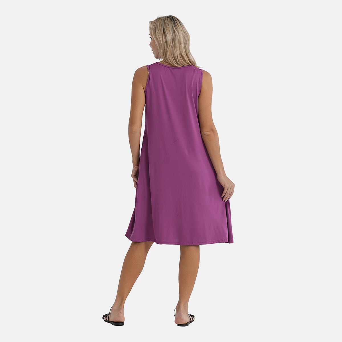  La Marey Purple Midi Lounge Dress - One Size Fits Most image number 2