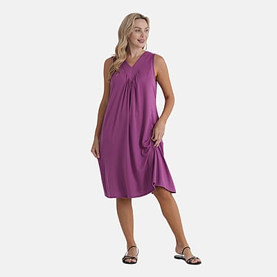 La Marey Purple Midi Lounge Dress - One Size Fits Most