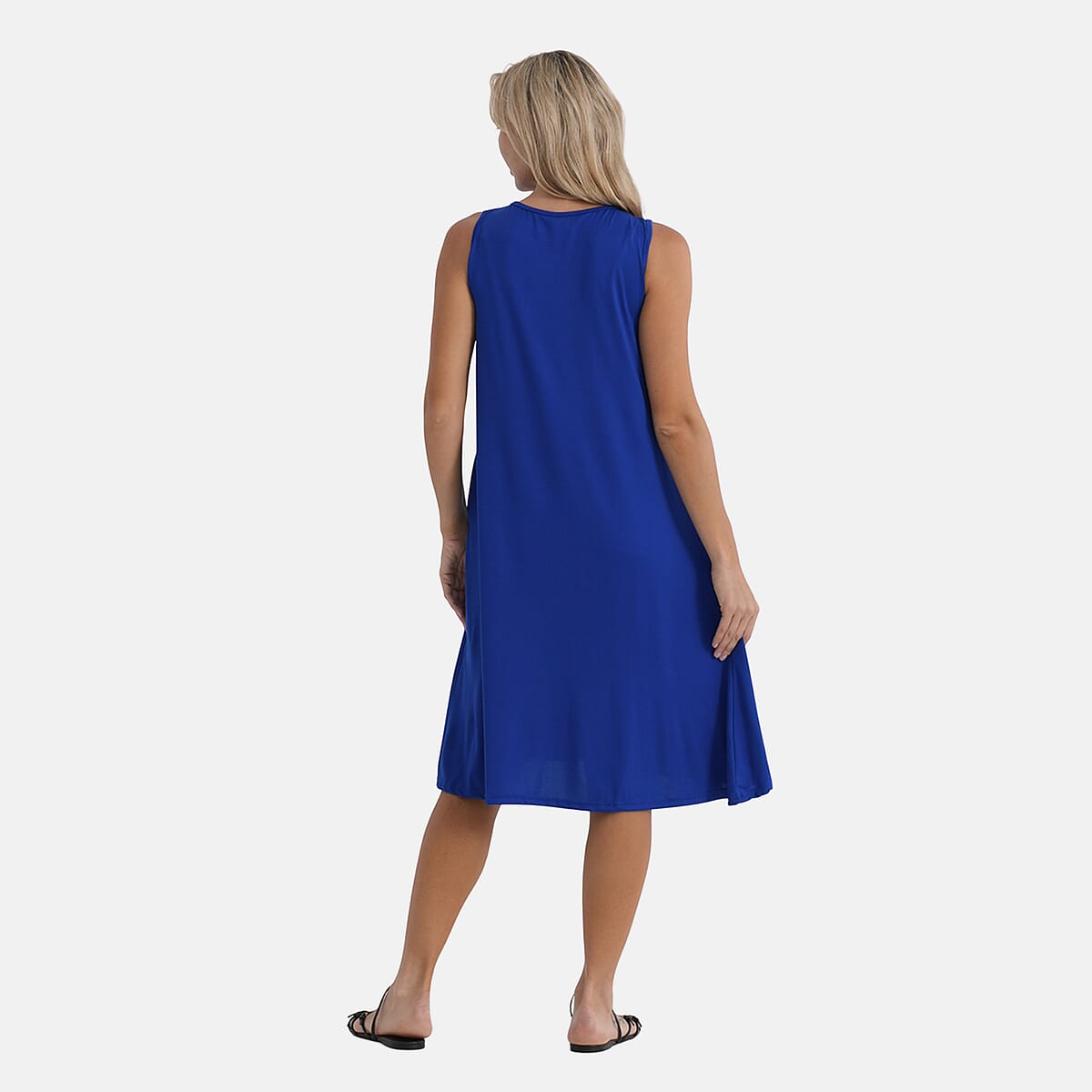  La Marey Blue Midi Lounge Dress - One Size Fits Most image number 2