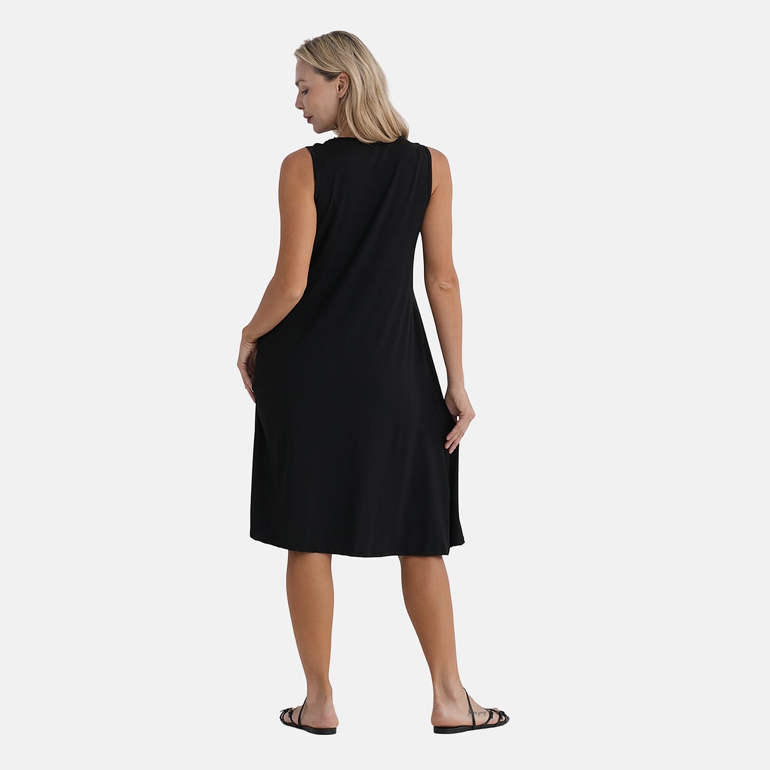 La Marey Black Midi Lounge Dress - One Size Fits Most