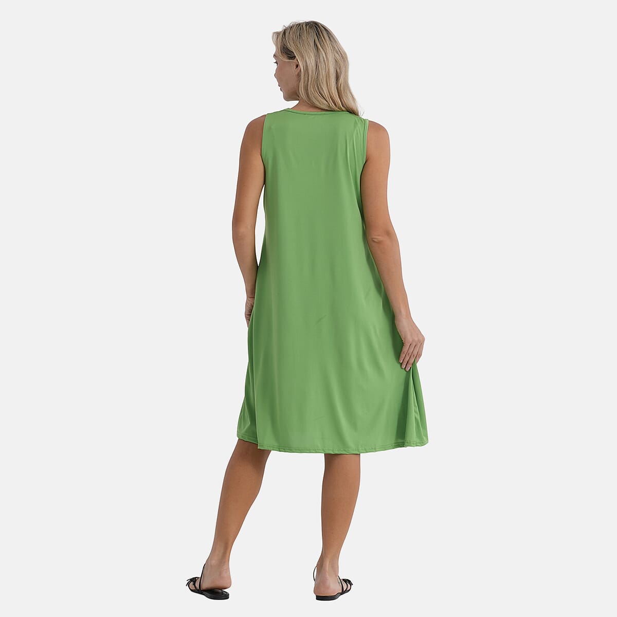  La Marey Green Midi Lounge Dress - One Size Fits Most image number 2