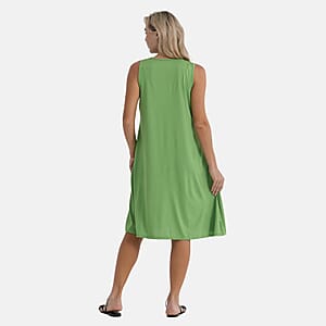  La Marey Green Midi Lounge Dress - One Size Fits Most