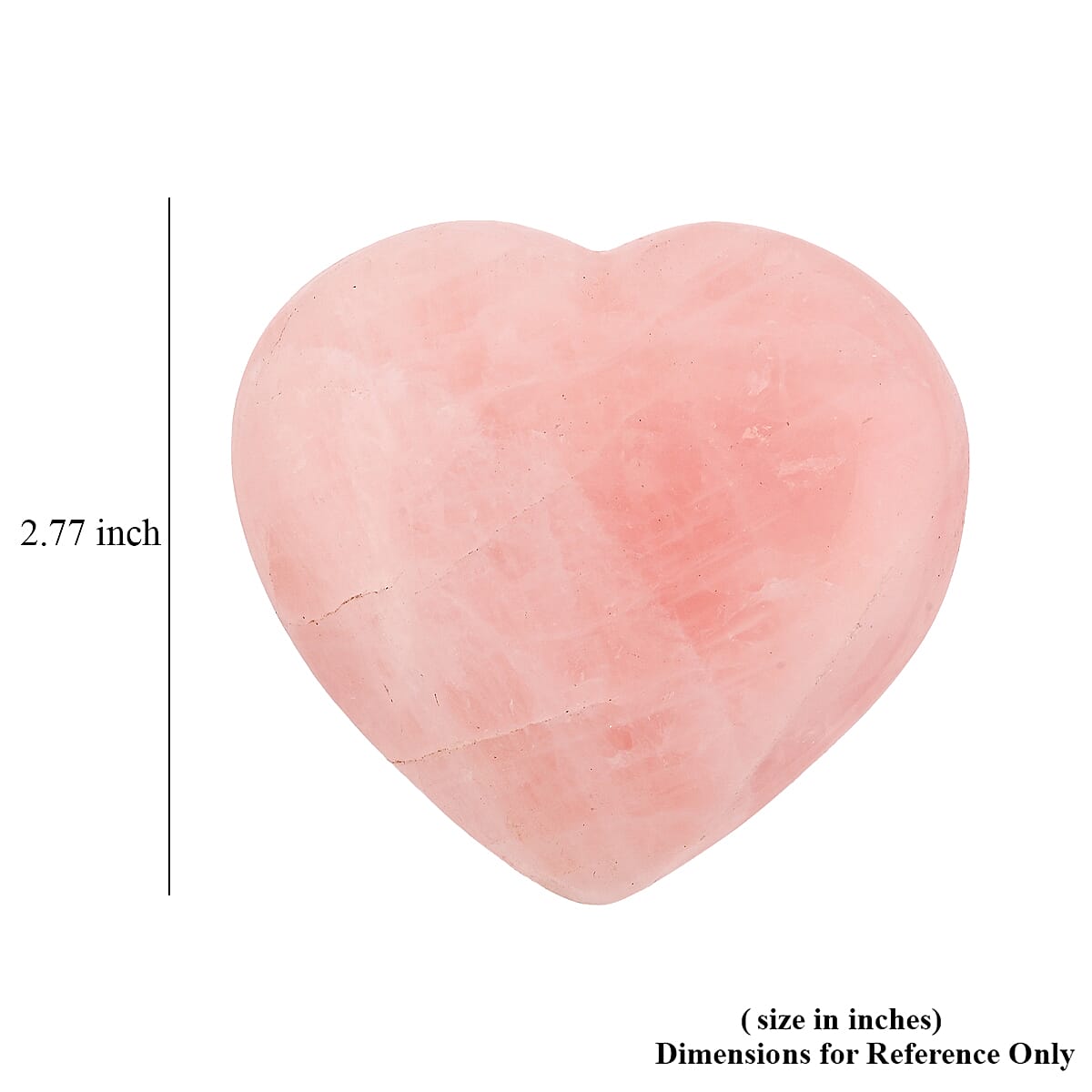 Rose Quart Heart Shape -Medium 835ctw image number 5